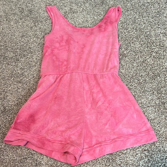 Pink Lily Let's Make Our Escape Pink Tie Dye Romper - Picture 4 of 8